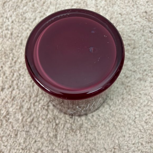 Rae Dunn Lips & Eyes Maroon Red Brush Holder - Picture 4 of 4